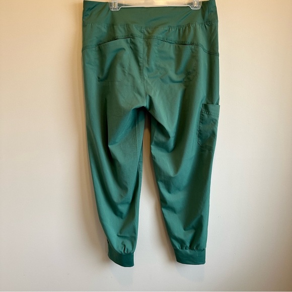 Helping Hands Purple Label Green Scrub Pants LP Woman’s 5 Pocket Elastic Waist - Picture 2 of 9